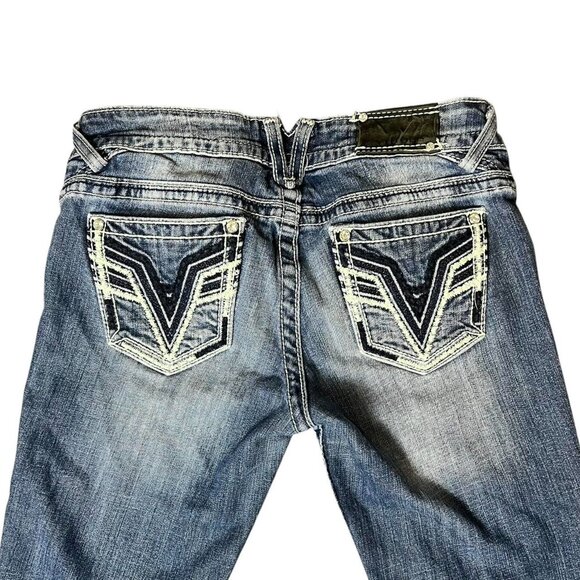 y2k embroidered capri low rise jeans - Picture 5 of 6